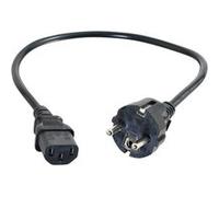C2G Universal Power Cord - Câble d'alimentation - power CEE 7/7 (M) pour power IEC 60320 C13 - 50 cm - moulé - noir - Europe Noir G