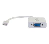 C2G USB 3.1 USB Type C To VGA Adapter - USB C to VGA White - Adaptateur vidéo externe - USB 3.1 - D-Sub - blanc