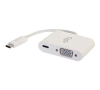 C2G Adaptateur convertisseur vidéo USB-C vers VGA avec Alimentation USB C - Blanc