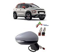 C3 AIRCROSS 2017> Rétroviseur droit 12 broches avec sonde et phare, vitrine électrique thermique, fermeture électrique calotte à peindre et lumière de courtoisie