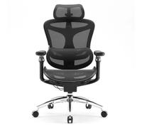 C300 PRO Chaise ergonomique - Accoudoirs 5D,Soutien lombaire auto-ajustable,Dossier maille,150kg max,3 inclinaisons 92°/100°/112°,BIFMA/TÜV,Dimensions 77x67x127cm,Noir