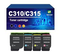 C310 C315 006R04364 006R04365 006R04367 006R04366 Cartouche De Toner Compatible pour Xerox C310 C315 Imprimante, Haut Rendement 8 000/5 500 Pages,4 Colors-1 Set