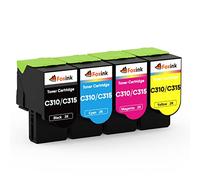 C310 C315 Cartouche de Toner Compatible avec Xerox C310 Toner C315 Toner pour Xerox C310 C310DNI C310DNIM C315 C315DNI 006R04356 006R04357 006R04358 006R04359, Noir, Cyan, Jaune, Magenta