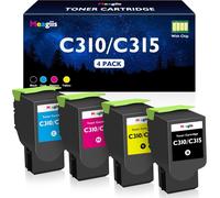 C310 C315 Cartouche de Toner Compatible pour Xerox C310 C315 Toner 006R04356 006R04357 006R04358 006R04359 pour Xerox C310 C310DNI C310DNIM C315 C315DNI (1 Noir, 1 Cyan, 1 Jaune, 1 Magenta)