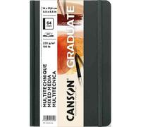 [C31200L034] CANSON Carnet à croquis GRADUATE Mixed Media A5 220g Blanc Natur...