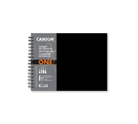 [C312200L024] CANSON Carnet de croquis ONE, 279 x 216 mm, noir