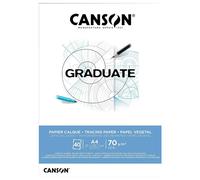 CANSON Graduate - Bloc 40 feuilles de papier calque A4-70g/m² - Transparent