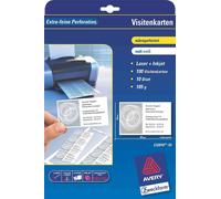 [C32010-10] AVERY ZWECKFORM Etui de 100 Cartes de Visite 85x54 mm Blanc
