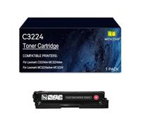 C3224 Cartouches de toner compatibles for C3220K0 C3220C0 C3220M0 C3220Y0 | Remplacement for cartouche de toner C3224 imprimante pour Lexmark C3224dw MC3224dwe MC3224adwe MC3224i, avec puce(Magenta)