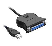 C33 Adaptateur câble USB vers DB25 parallèle 25 broches, convertisseur RS232 vers port imprimante LPT, 0,8m, Plug & Play, pour imprimantes anciennes et appareils IEEE 1284