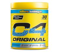 C4 Original Pre Workout Powder, Bubblegum, 30 portions | Boisson énergétique en poudre sans sucre avec 150mg de caféine, 1500mg de créatine monohydrate, 1600mg de bêta-alanine.