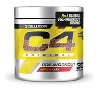 C4 Original Pre Workout Powder, Cola, 30 portions | Boisson énergétique en poudre sans sucre avec 150mg de caféine, 1500mg de créatine monohydrate, 1600mg de bêta-alanine.