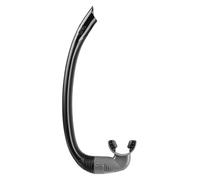 C4 Snorkel MELTEMI & Sirocco Embouchure Flottante Morsure en Silicone Hypoallergénique et anatomique Colorations Black et Carbon (Noir, Sirocco - Court)