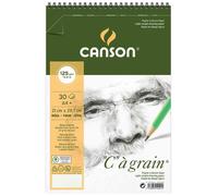 [C400060604] CANSON Album spiralé 30 Feuilles Papier Dessin "C" à grain A4+ 1...