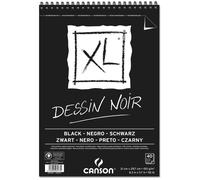 Canson-Infinity – Album spiralé CANSON XL Dessin noir 20 feuilles A5 150 g/m²