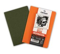[C400100275] CANSON Jeu de 2 carnets esquisse Art Book Inspiration A4 Orange ...