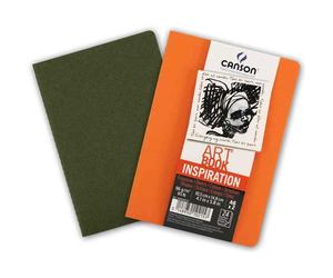 [C400100275] CANSON Jeu de 2 carnets esquisse Art Book Inspiration A4 Orange ...