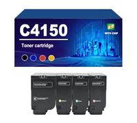 C4150 Cartouche De Toner Compatible pour Lexmark 24B6519, 24B6516, 24B6517 Et 24B6518 Fonctionne avec L'imprimante C4150, Rendement Jusqu'à 16 000/10 000 Pages,4 Colors-1 Set