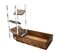 C4labs Draw Bridge Dice Tower - Options de Couleur Moderne, Jeu Noix