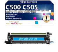 C500 C505 Unité de Tambour de Remplacement pour Xerox VersaLink C500 C500DN C500DNW C500N C500NW C505 C505S C505SW C505X Imprimantes, 40000 Pages,Cyan-1 Set