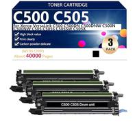 C500 C505 Unité de Tambour Téléchargement Extra Élevé Compatible pour Xerox VersaLink C500 C500DN C500DNW C500N C500NW C505 C505S C505SW C505X Imprimantes, Nette et Précise,Black-3 Pack