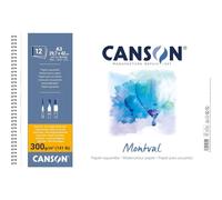 [C518413003] CANSON Album 12 Feuilles Papier Dessin Aquarelle Montval A3 300g