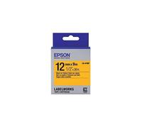 Epson LC-4YBP9 - Noir pastel sur jaune - Rouleau (1,2 cm x 9 m) 1 rouleau(x) étiquettes pour bandes magnétiques - pour LabelWorks LW-1000P, LW-300, LW-300L, LW-400, LW-400L, LW-400VP, LW-600P, LW-700,
