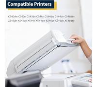 C540H1KG C540H1CG C540H1MG C540H1YG Cartouches de Toner compatibles pour Lexmark C540dw C540n C543dn C544n C544dw C544dn C546dtn X543dn X544dn X544n X544dw X546dt X548de X548dte,BK-1 Pack