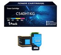 C540H1KG C540H1CG C540H1MG C540H1YG Cartouches de Toner compatibles pour Lexmark C540dw C540n C543dn C544n C544dw C544dn C546dtn X543dn X544dn X544n X544dw X546dt X548de X548dte,C-1 Pack