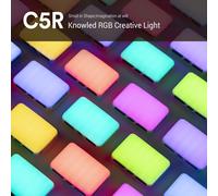C5R Knowled Rvb Lumière Créative, Rgb Light Avec 39 Fx Effects, Built In 3000Mah Battery, Cri 96+ Tlci 97+, Contrôle Intelligent App, Lampe Vidéo Led Pour Vlog, Photographie, Live Streaming[Z4783]