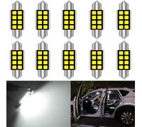 C5w Ampoules Led 36mm Lumière Blanche Canbus Sans Erreur Pour B Mw E39 E36 E46 E90 Lumière Intérieure Plafonnier Lumière De Carte Lumière De Porte Lumière De Coffre (Lot De 10)