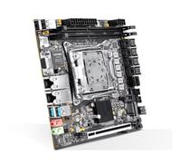 C612 Mini ITX NAS Motherboard for Xeon E5 V3/V4, Dual 10GbE X550 LAN, 2X ECC DDR4 Up to 128GB, 2 SATA 3.0 and 2 NVMe, PCIe Bifurcation x16, Compatible with TrueNAS Unraid Proxmox