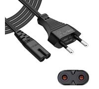 C7 Figure 8 Câble d'alimentation 2 Broches EU, Cordon Alimentation Compatible avec PS5 PS4 PS3 Xbox Série X/S, HP Imprimantes Epson Canon Pixma OfficeJet Pro Envy, Samsung Philips LG Sony TV 3 mètres