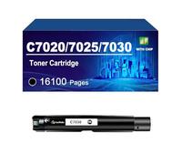 C7020 Cartouche De Toner avec Puce Compatible avec Les Imprimantes pour Xerox Versalink C7020, C7025 Et C7030. Toner Haut Rendement (16 100/9 800 Pages).,Black-1 Pack