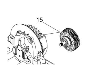 C720-c721 groupe engrenage interne pignon. piece detachee pour cyclo kit. - FAAC 63003502