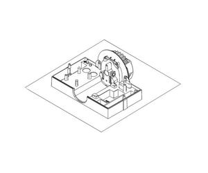 C721 - groupe moteur avec pignon z28 pour c710, cyclo kit. - FAAC 63002695
