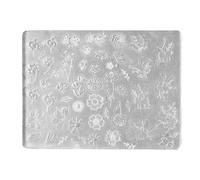 C74 Moule à manucure en silicone souple pour accents de design en relief | Visibilité du motif clair, feuille de silicone nettoyable, cavités en relief peu profondes pour décorations de manucure