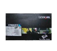 Original Lexmark Cartouche D'Encre C746A3CG Cyan pour C 746 C 748 Neutre Boîte