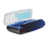 C7B Afficheur tête haute OBD pour voiture - HUD, compteur de vitesse, voltmètre et boussole