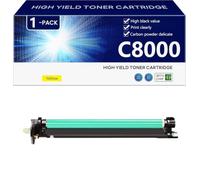C8000 Batterie à Tambour Haute Capacité Compatible avec Puce pour Xerox VersaLinkC8000DT C8000W C9000DT Impressions, Nettes et Précises,Yellow-1 Pack