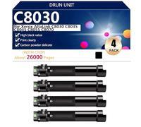 C8030 Cartouches de Toner Compatibles pour Xerox AltaLink C8030 C8035 C8045 C8055 C8070 Imprimantes, pour Écoles Hôpitaux Banques.,Black-4 Pack