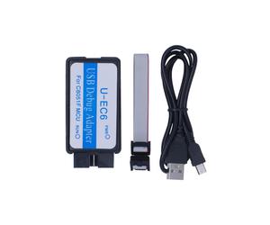 C8051F Emulator 3.3V-5V Downloader Programmer for JTAG /C2 U-EC6/U-EC5/EC3 USB Debug Adapter C8051F00 C8051F3 with Cable