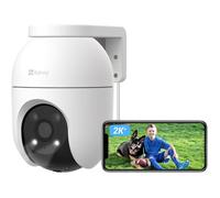 C8C 4Mp Caméra Surveillance Wifi Extérieure À 360°Avec Suivi Auto-Zoom Détection De Forme Humaine Véhicule Vision Nocturne En Co