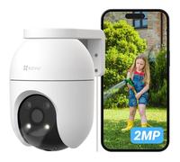 C8C Caméra Extérieure 2MP 360° PTZ, Suivi Auto-Zoom, Détection Humaine, Vision Nocturne Couleur, Audio Bidirectionnel, IP65