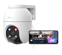 C8C Caméra Extérieure 4K WiFi 360°, Suivi Auto-Zoom, Détection Humaine/Véhicule, Vision Nocturne, Audio, IP65