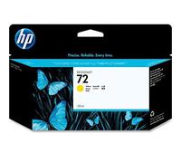 C9373A Cartouche d'encre authentique DesignJet HP 72 jaune 130 ml avec encre HP, pour traceurs grand format T2300 eMFP, T1300, T1200, T1120, T1100, T1100 MFP, T795, T790, T770, T620, T610 et T600