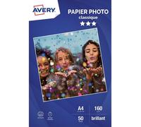 [C9431-50] Avery Boite 50 feuilles de papier photo brillant A4 Jet d'encre Cl...