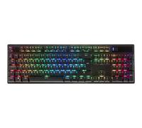 Onlan - CA-240 - Clavier Gamer étendu - 105 Touches - Mécanique Switch Rouge - Anti ghosting Complet N-Key Rollover- Rétro-éclairage RGB - Cordon USB tressé