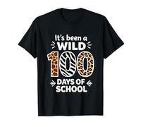 Ça a été Un Fou 100 Jours, Joyeux 100e Jour d'école Leopard T-Shirt