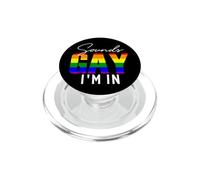Ça a l'air Gay, Je participe au Rainbow Pride Month, LGBTQ, Queer Trans Pan PopSockets PopGrip pour MagSafe